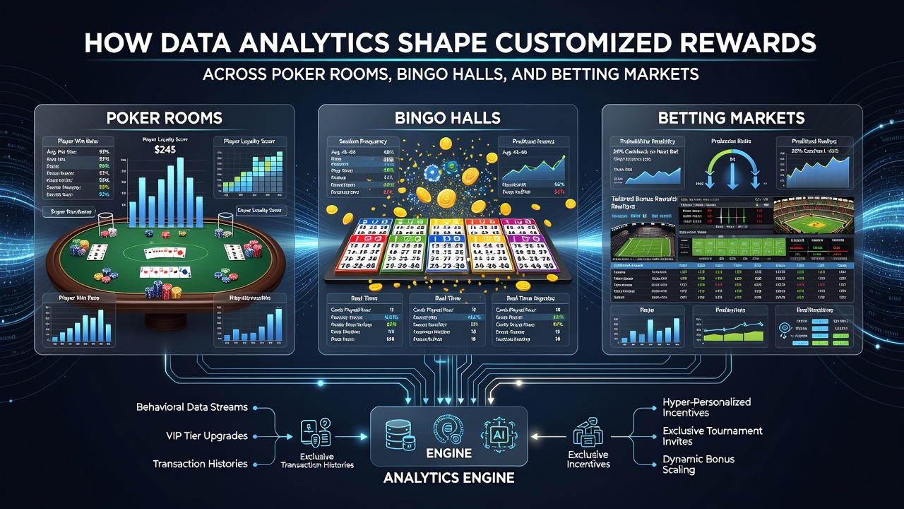 Analytics visualization showing customized reward distribution in betting and gaming environments