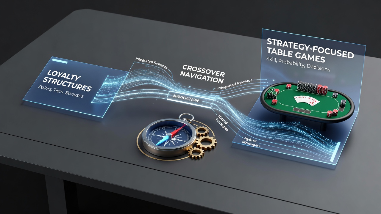 Screenshot of a unified loyalty dashboard displaying points from betting exchanges alongside table game achievements